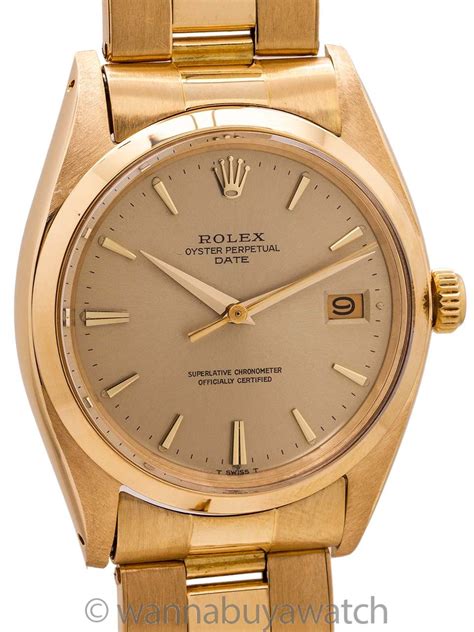 rolex ref 1500 gold|vintage Rolex oyster perpetual date.